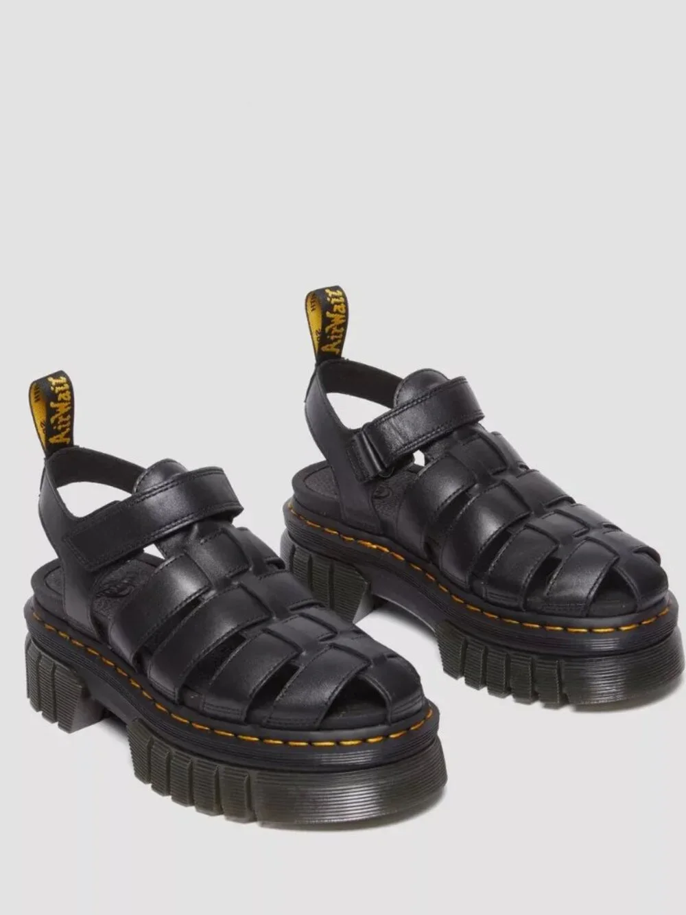 Doc Martens Ricki Lug Platform Fisherman Sandal 8/39 $185 NWOB